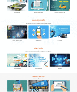 Viễn thông - Mẫu website nội dung tin tức về viễn thông